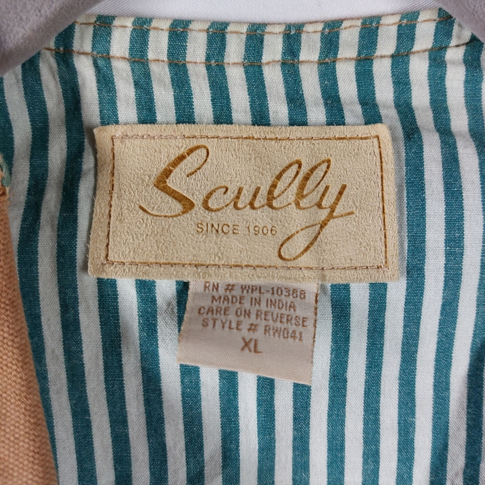 Scully Rangewear Canvas Vest Frontier Western Collared Brown Men's XL Lined - Picture 4 of 9
